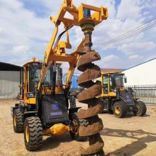 寧夏植樹打坑機合金鉆尖與越野叉車打樁機 現代建筑工程機械的深度應用